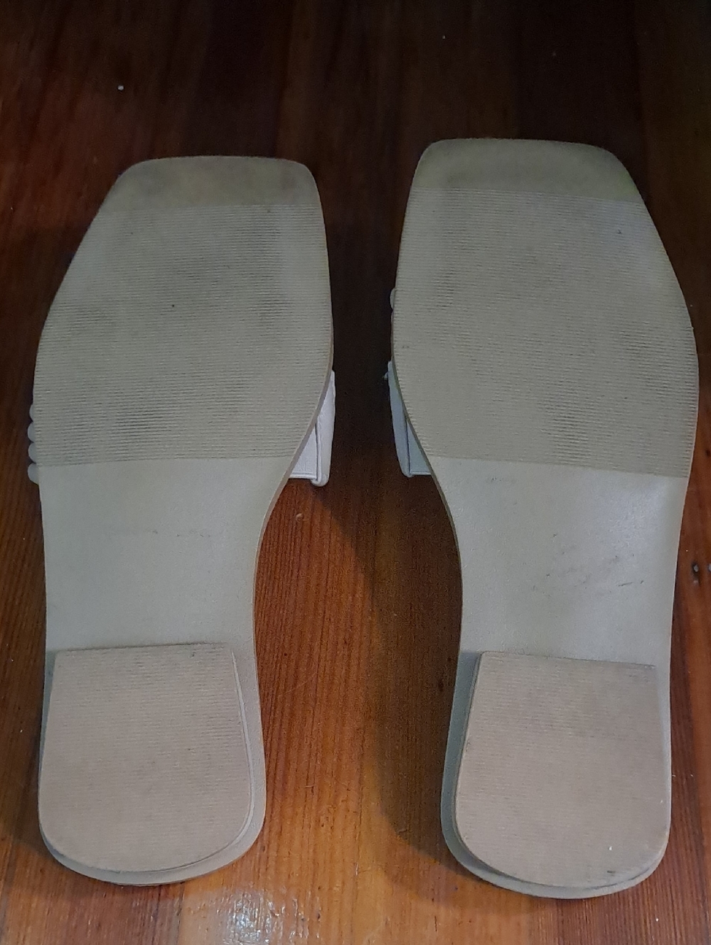 torrid Neutral Ribbed Strap Slide Sandals - Picture 6 of 7